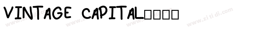 vintage capital字体转换